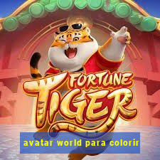 avatar world para colorir